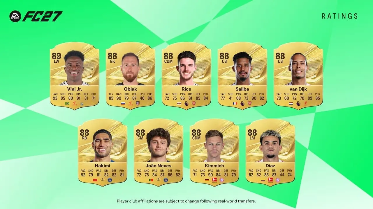 TOP 27 Medias FC 27